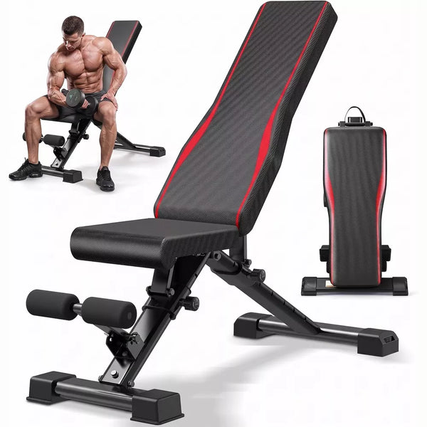 Adjustable Weight Bench 900LBS - Incline Decline Flat