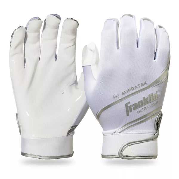Fitlifthub Adult Receiver Gloves - White