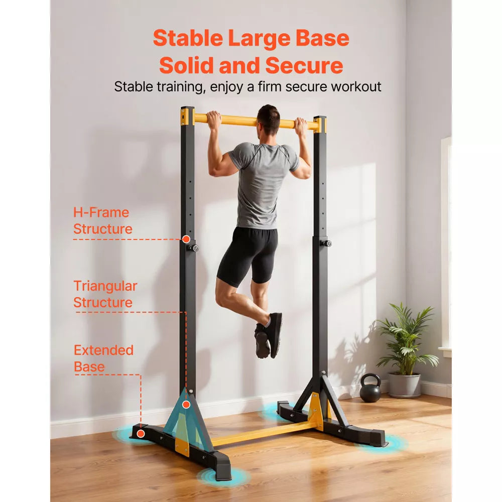 Free Standing Pull Up Bar 330lb - 8 Level Height