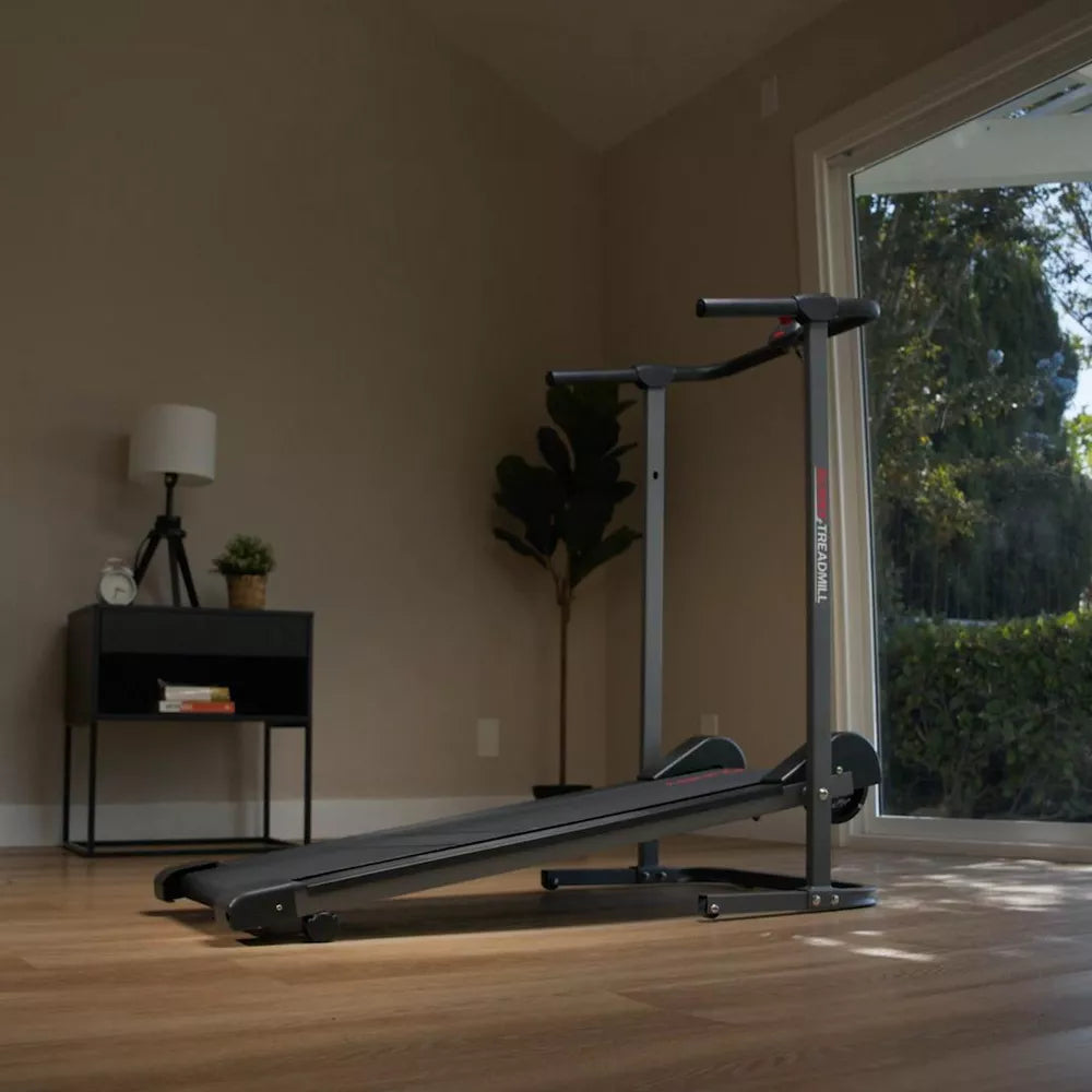 Smart Manual Treadmill - Fixed Incline, No Power Needed