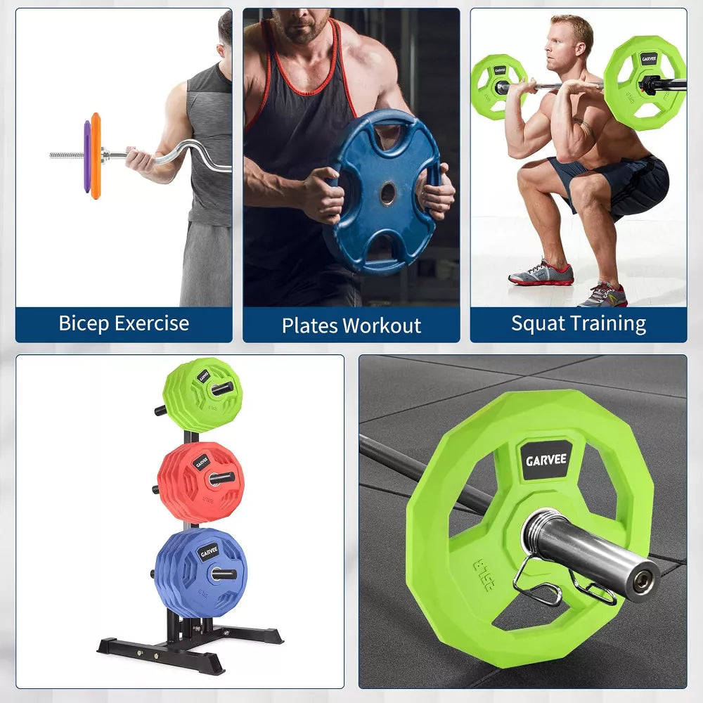 2-Inch Bumper Plates - Rubber Coated Cast Iron