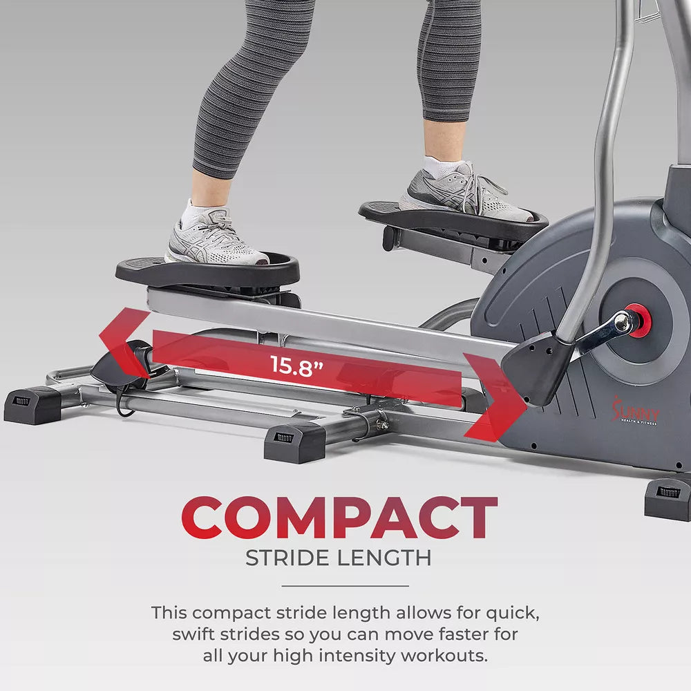 Smart Elite Elliptical Cross Trainer - 15.8in Stride, Bluetooth