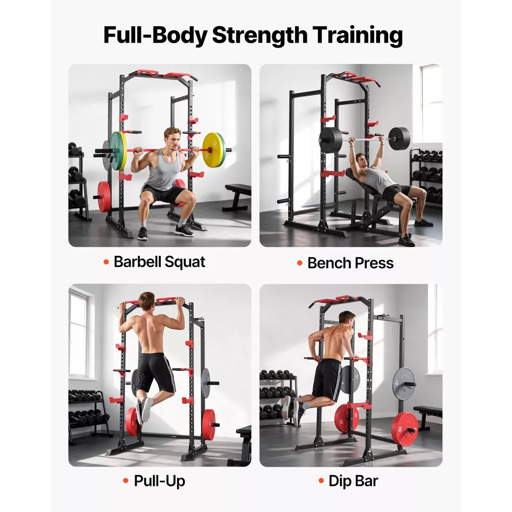 Multifunctional Power Rack - Adjustable J-Hooks
