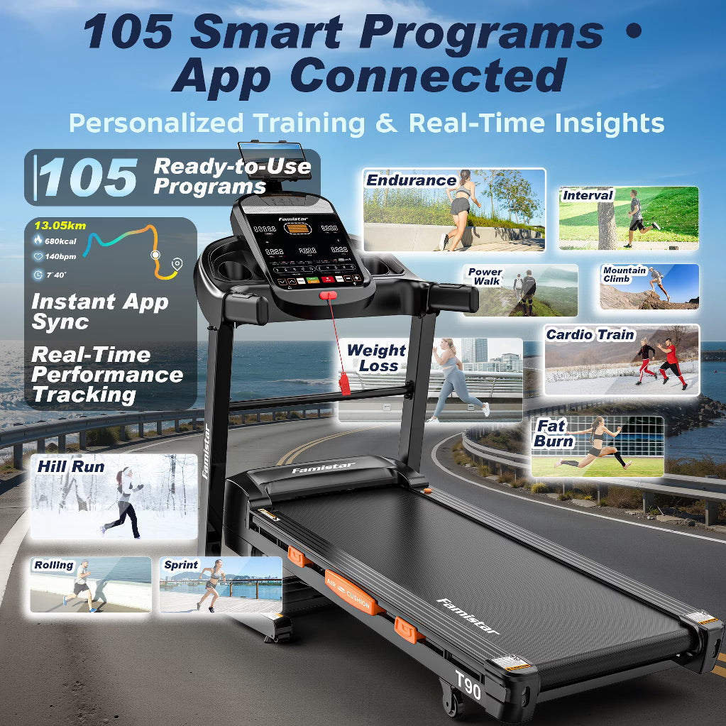 5HP Treadmill - 12 MPH, 20% Auto Incline, 400LB