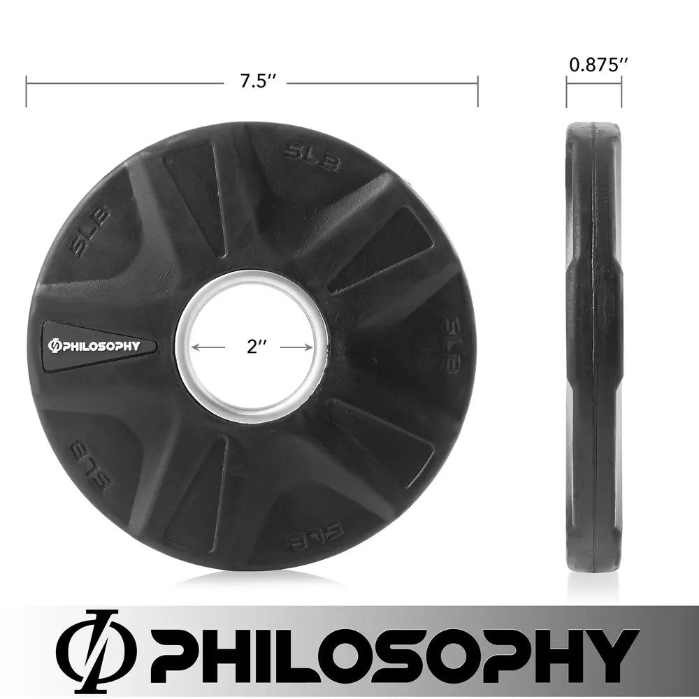 Philosophy Gym Rubber Coated Weight Plates