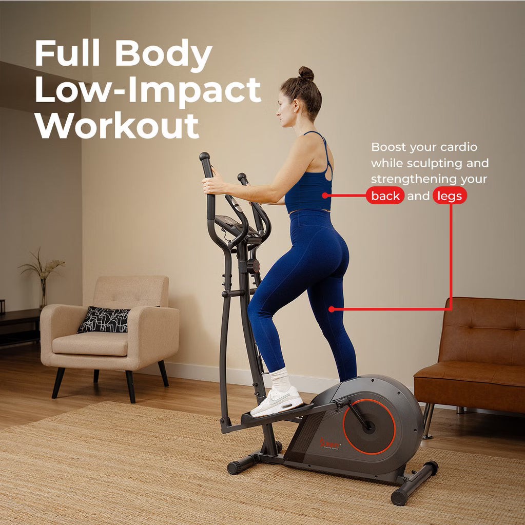 16-Level Smart Magnetic Elliptical Trainer