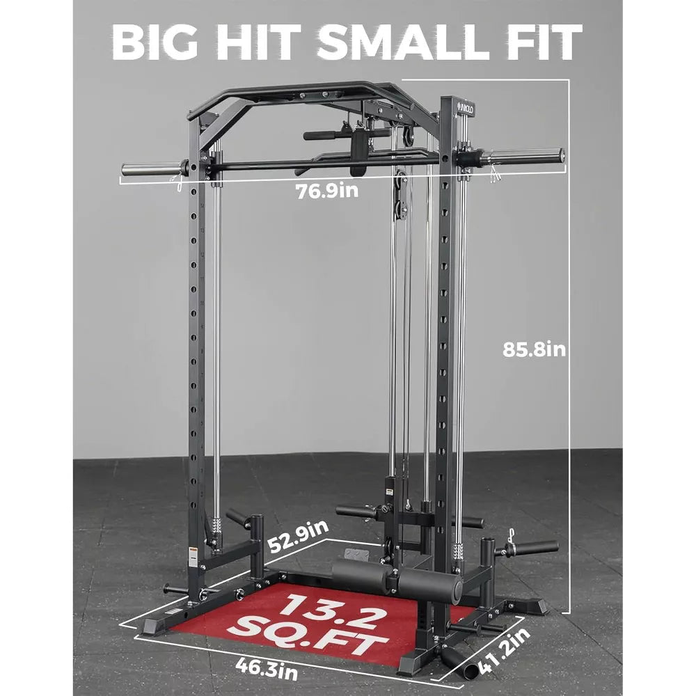 Smith Machine Power Cage - Space-Saving 1:1