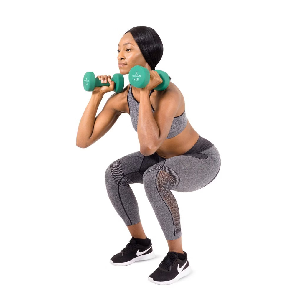 Neoprene Dumbbells 9lb - Non-Slip Grip