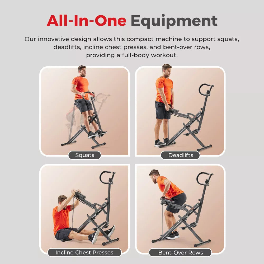 Upright Row-N-Ride Plus - Foldable Assisted Squat Machine