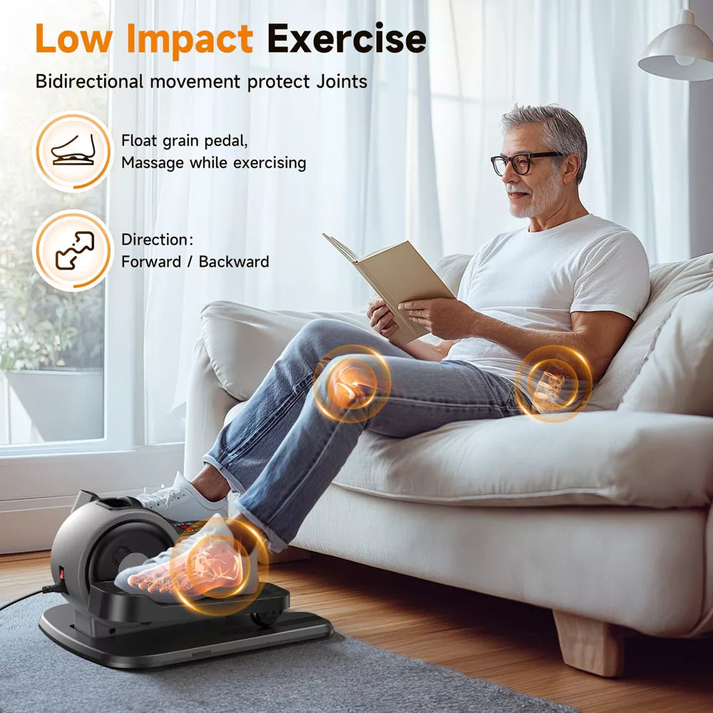 2-in-1 Under Desk Elliptical - Portable Leg Exerciser