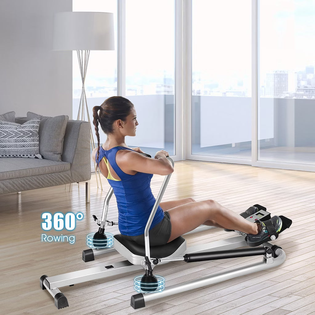 Full Motion Rower - Double Hydraulic Resistance, LCD