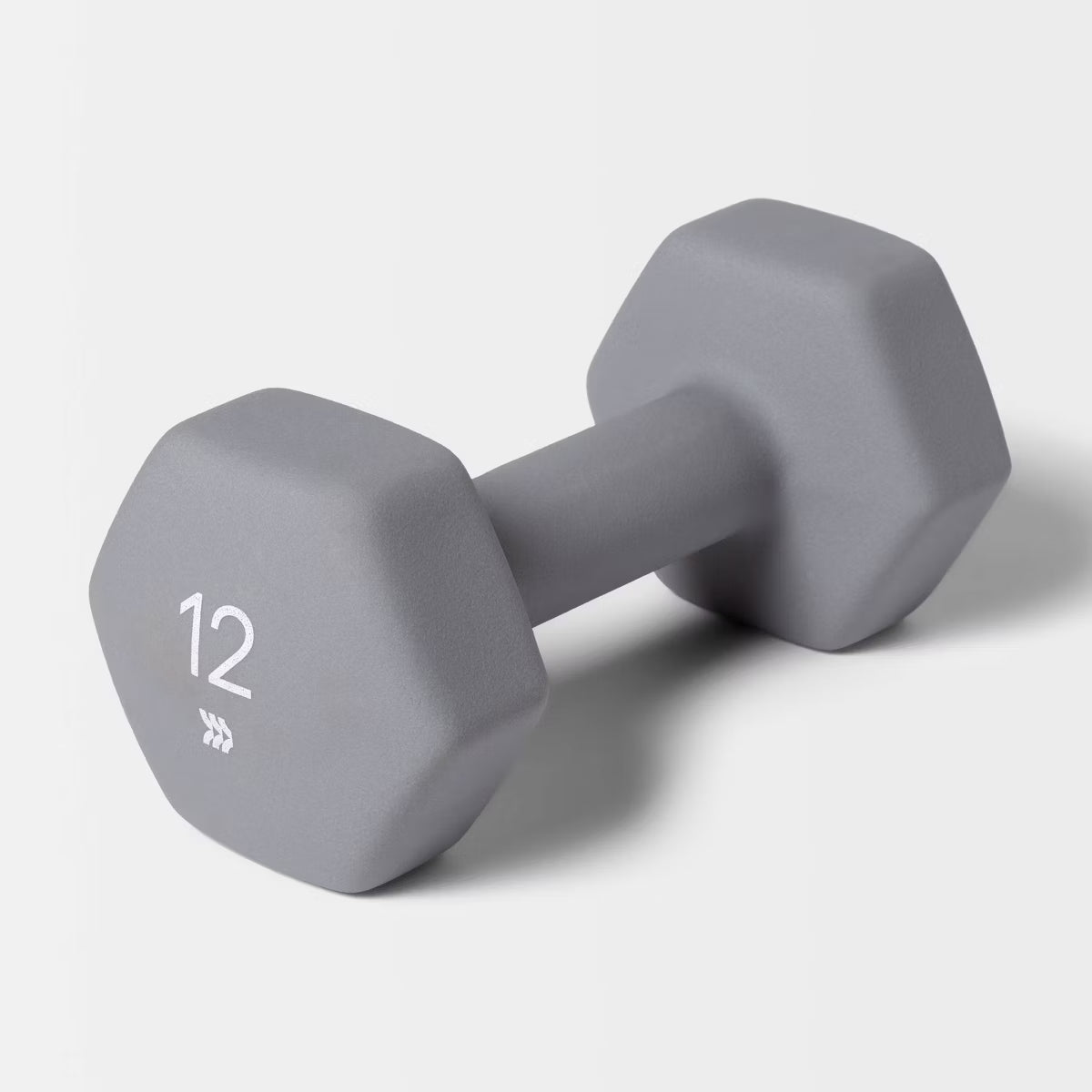 Neoprene 12lb dumbbell hex head non-slip iron core hand weight for home gym