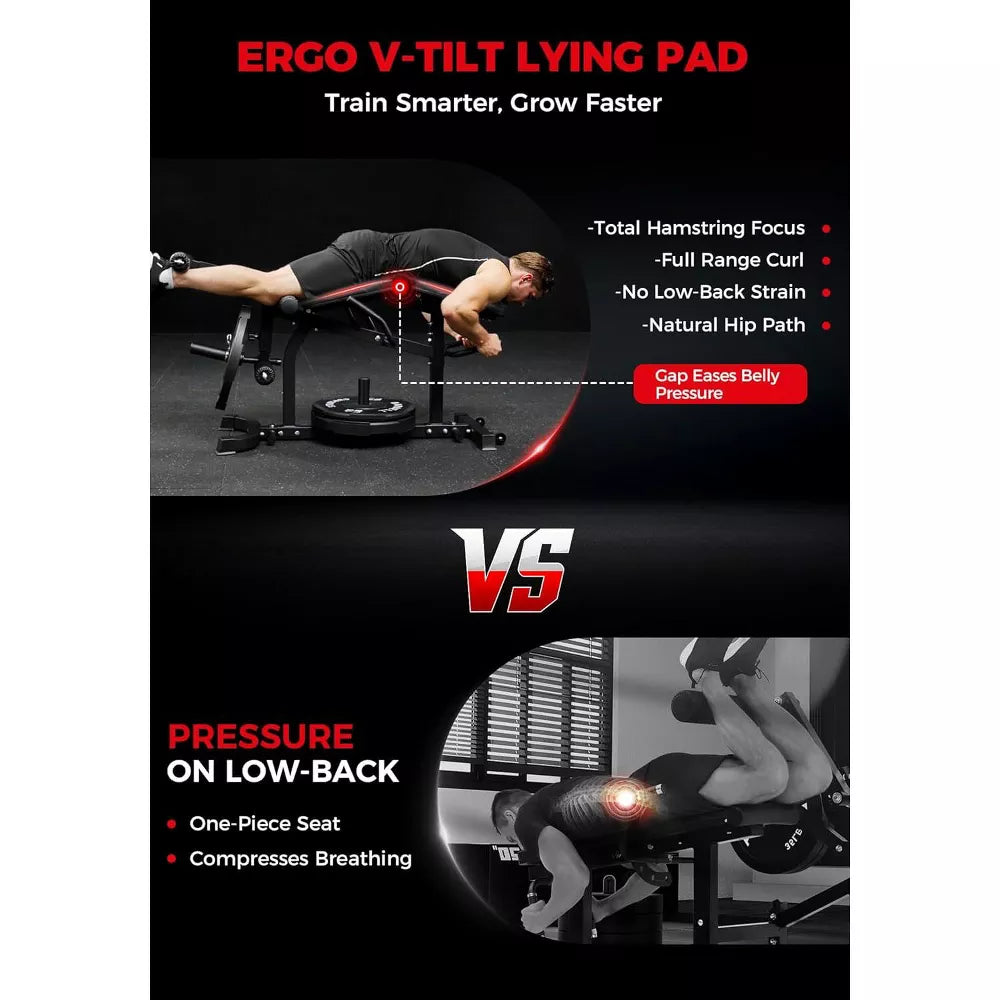 Adjustable Leg Extension and Curl Machine