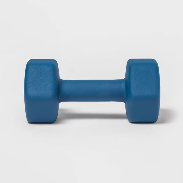Neoprene 20lb blue dumbbell hex head non-slip iron core hand weight for home gym