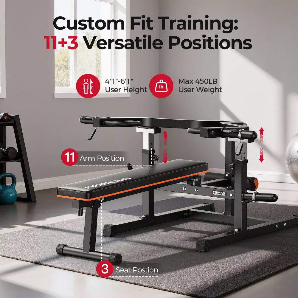 3-Grip Chest Press Machine 1250LB - Adjustable