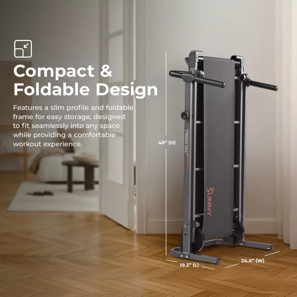 Smart Manual Treadmill - Fixed Incline, No Power Needed