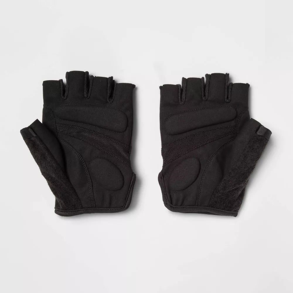 Men's Strength Training Gloves - Black Neoprene