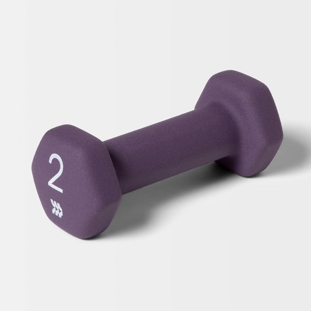 Neoprene 2lb dumbbell hex head non-slip iron core hand weight for home gym