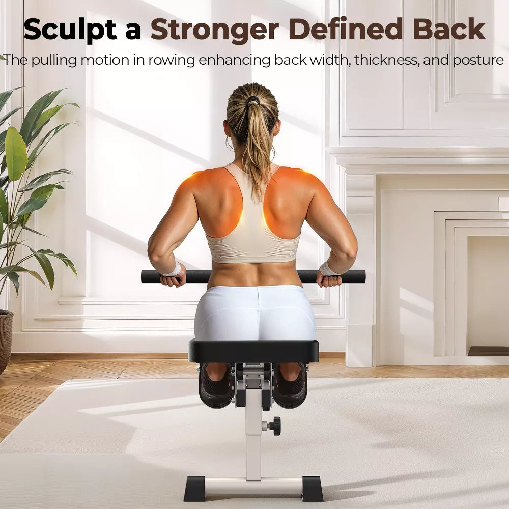 Hydraulic Rowing Machine - 12 Adjustable Resistance Levels