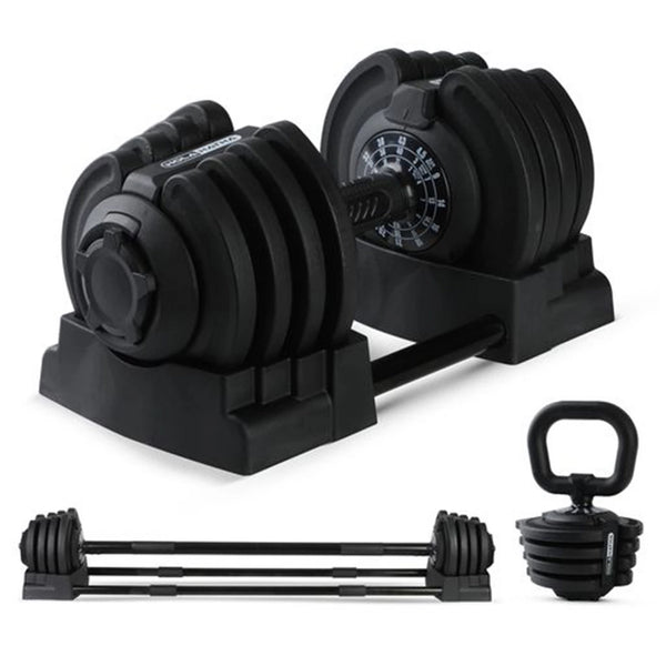 3-in-1 Multifunctional Dumbbell Set - Safety Lock