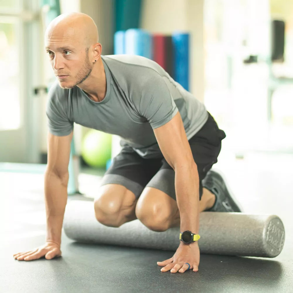 Silver AXIS Foam Roller - Moderate Density