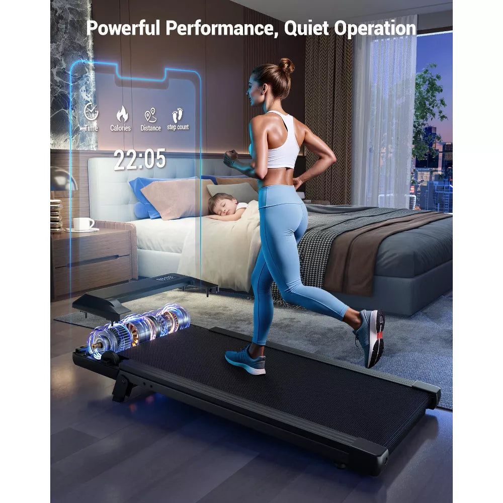 Q2 Urban Mini Under-Desk Walking Pad - 7% Incline