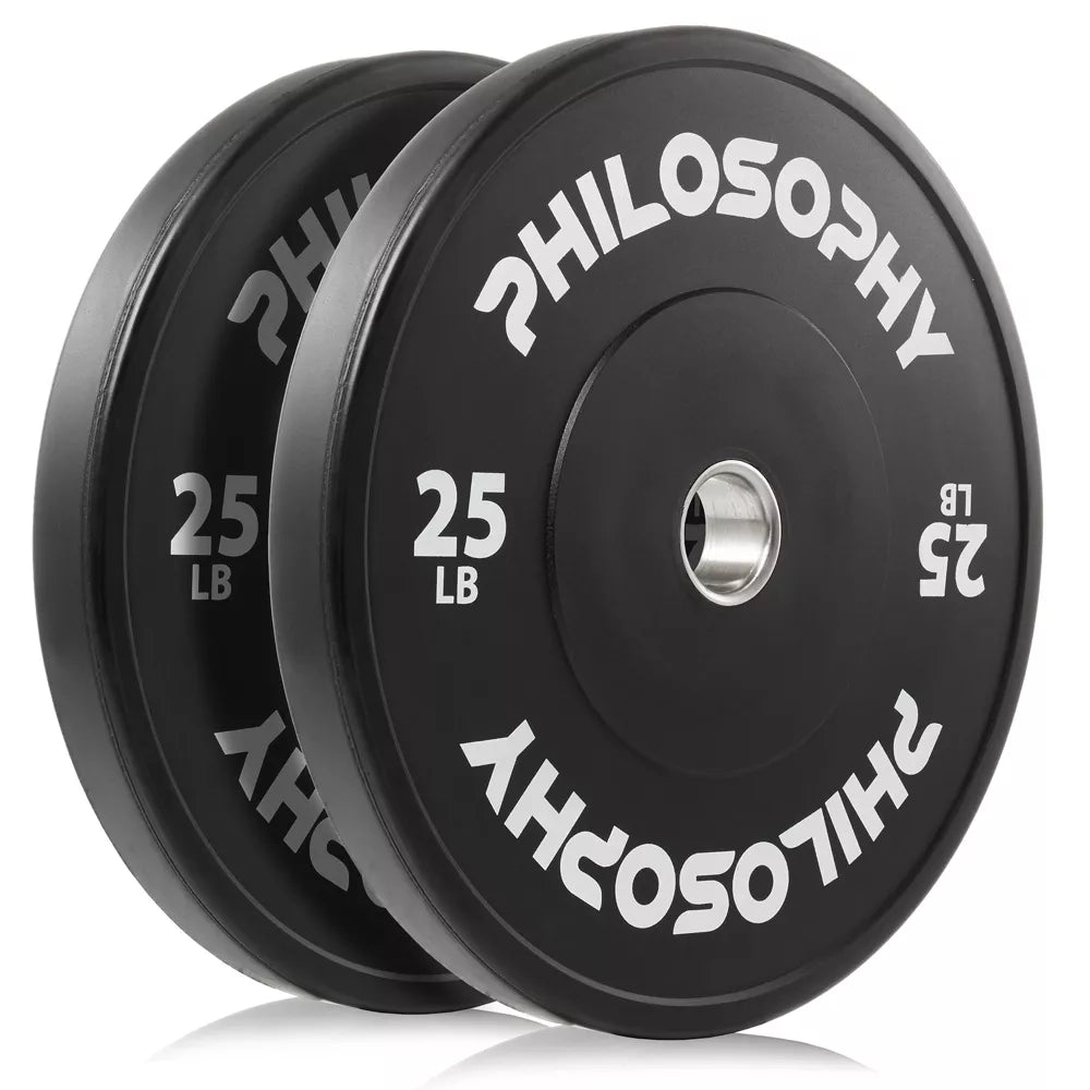 25LB Olympic Rubber Bumper Plates - Set of 2