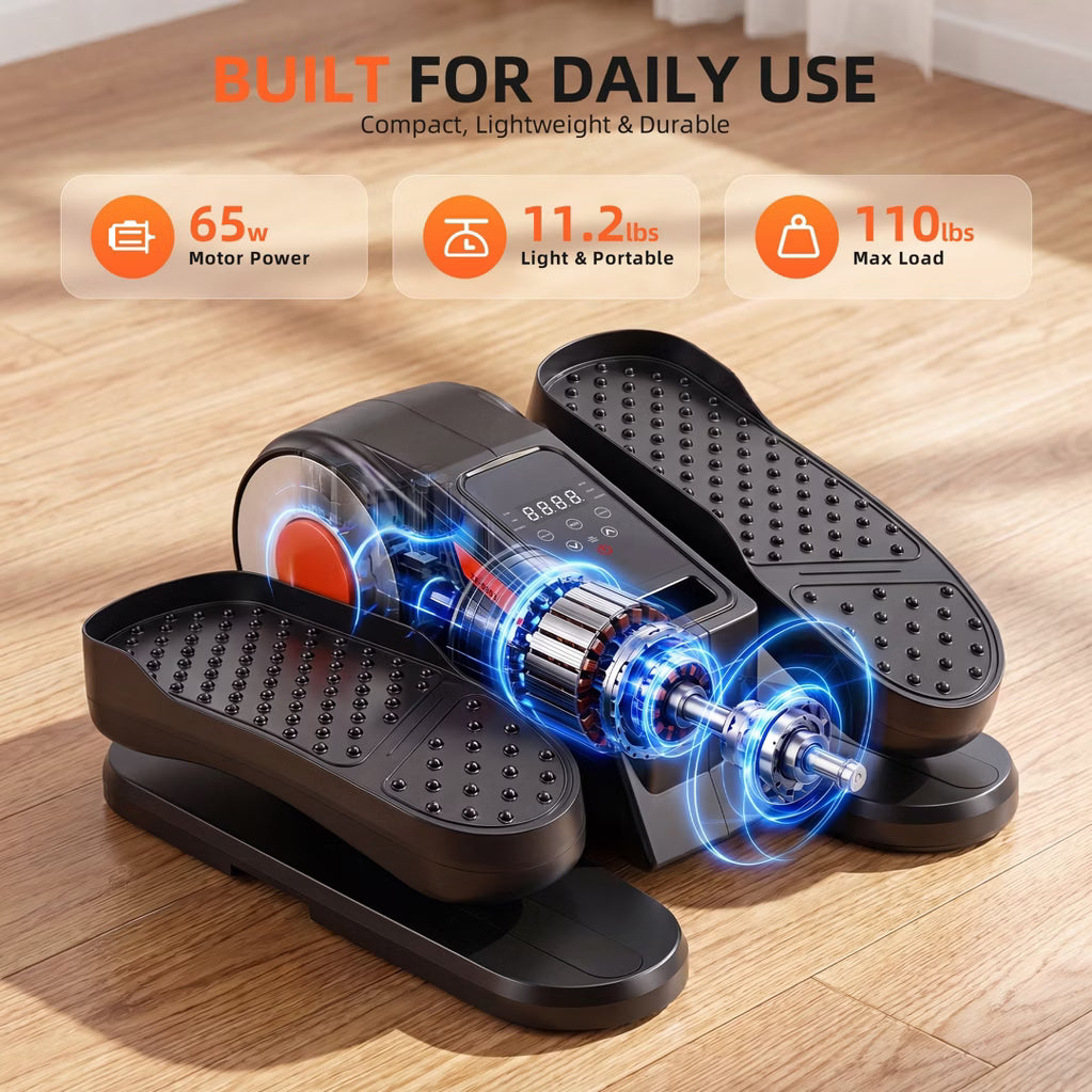 Under Desk Elliptical - Quiet Pedal Exerciser, LCD