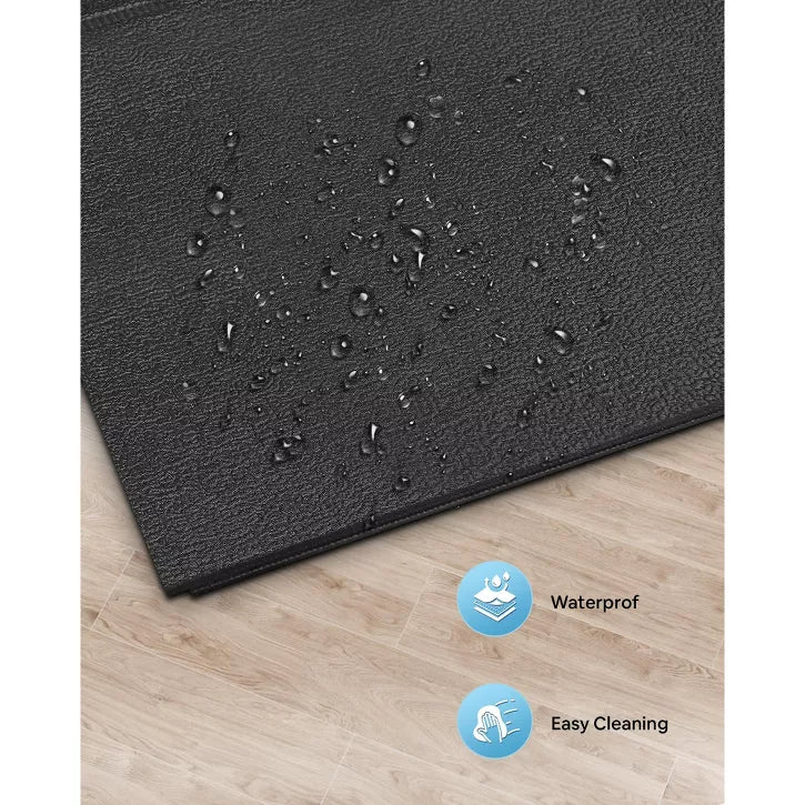 Foldable rubber treadmill mat non-slip floor protector for home gym equipment
