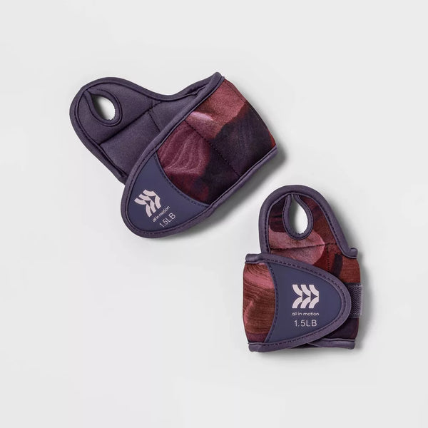Wrist Weights 1.5lbs - Anti-Microbial Neoprene