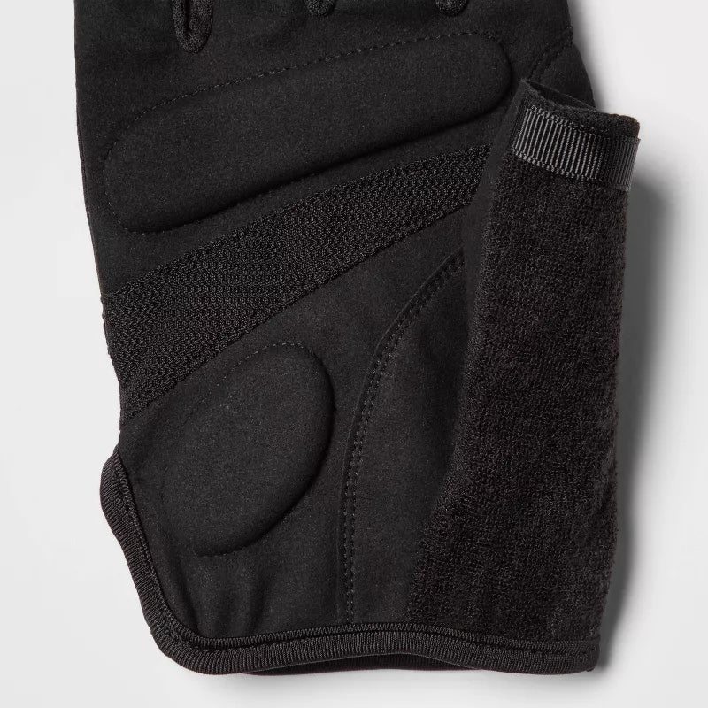 Men's Strength Training Gloves - Black Neoprene