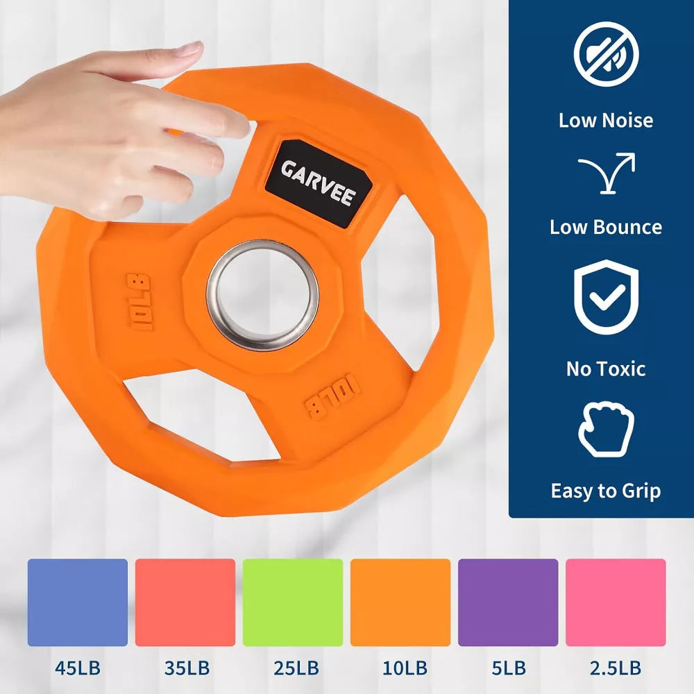 2-Inch Bumper Plates - Rubber Coated Cast Iron