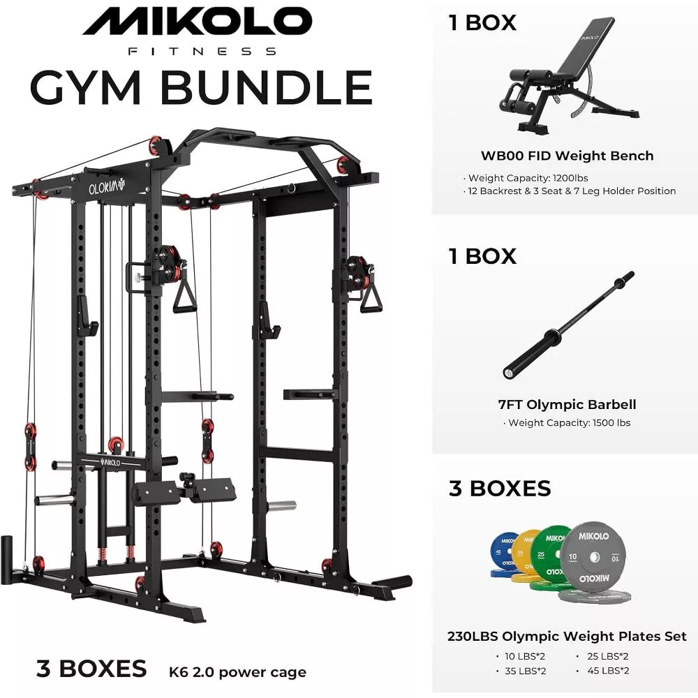 Power Cage 2000LBS - Aluminum Pulley System