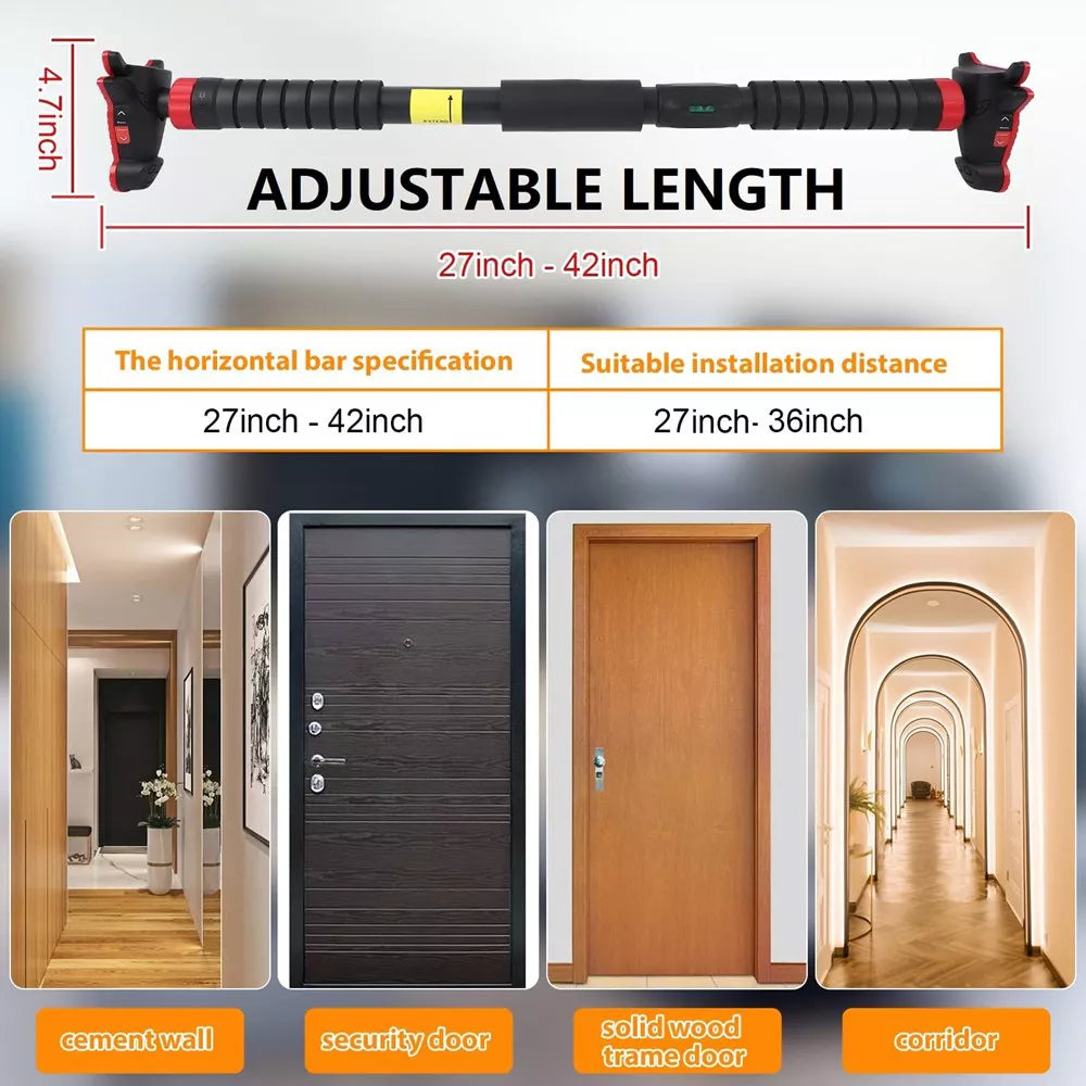 No-Screw Doorway Pull Up Bar 440lb