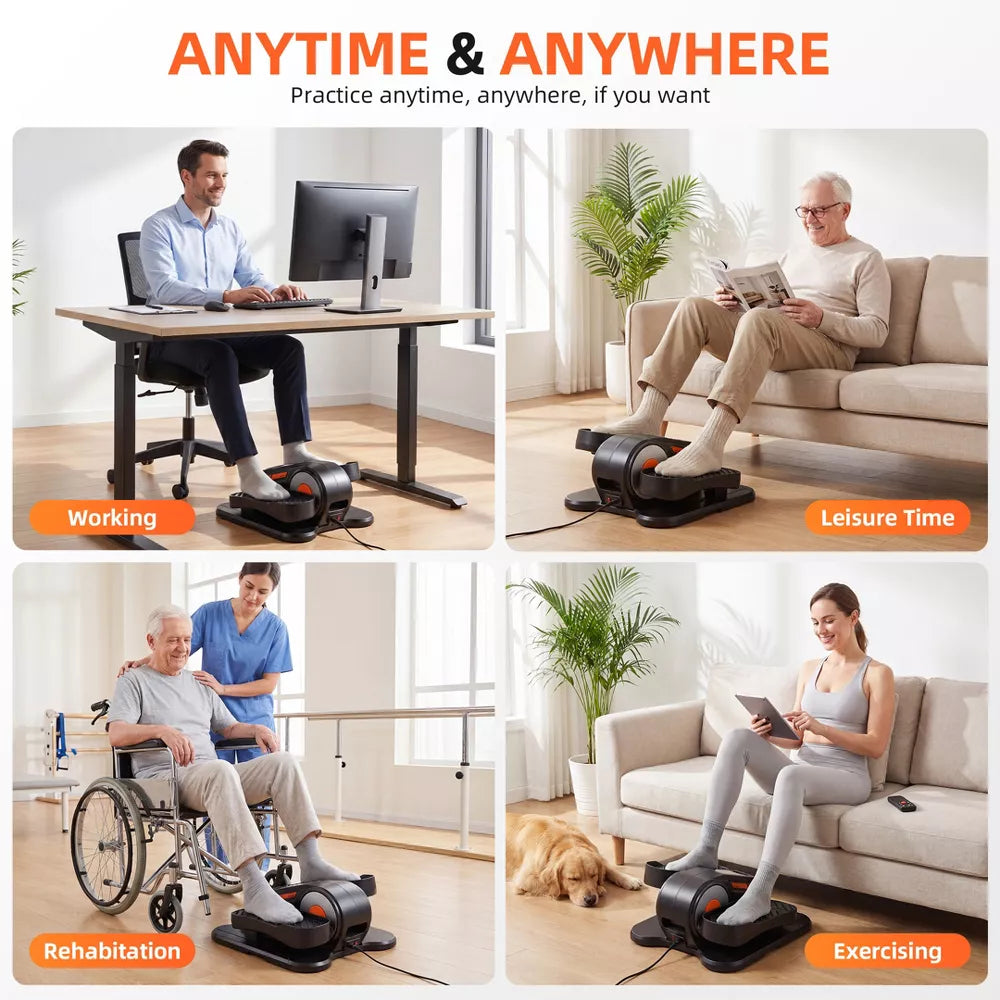 Under Desk Elliptical - Quiet Pedal Exerciser, LCD