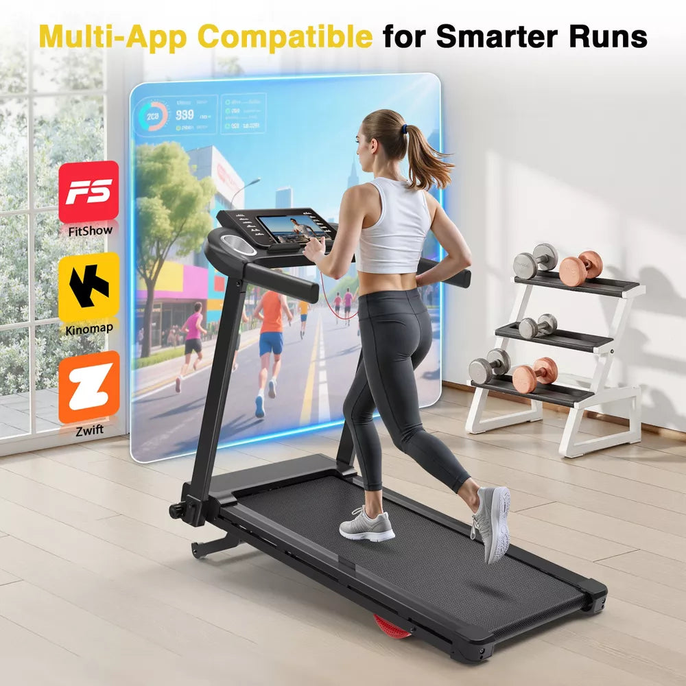 Foldable Treadmill - Auto Incline, 15%, 2.5HP