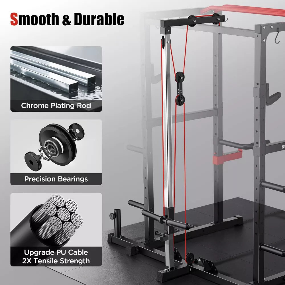 Multi-Functional Power Rack - Pulley System