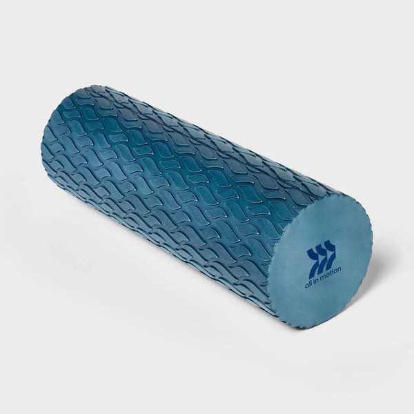 18in Textured Foam Roller - Navy Blue