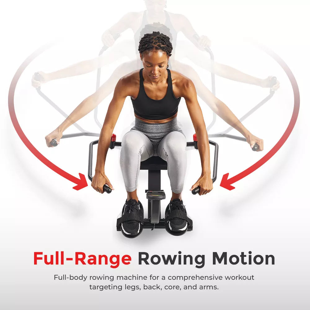 Smart Compact Rowing Machine 400LB - App Tracking