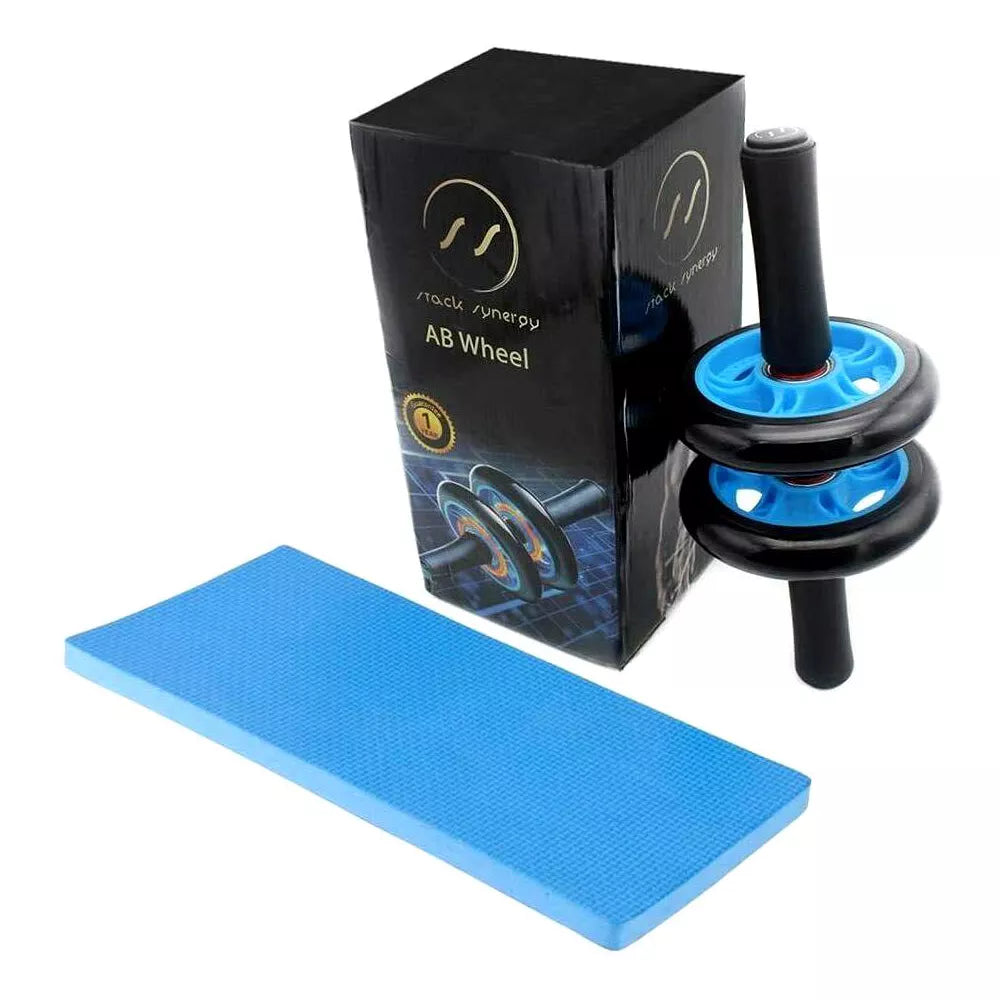 Double Wheel Ab Roller with Knee Pad