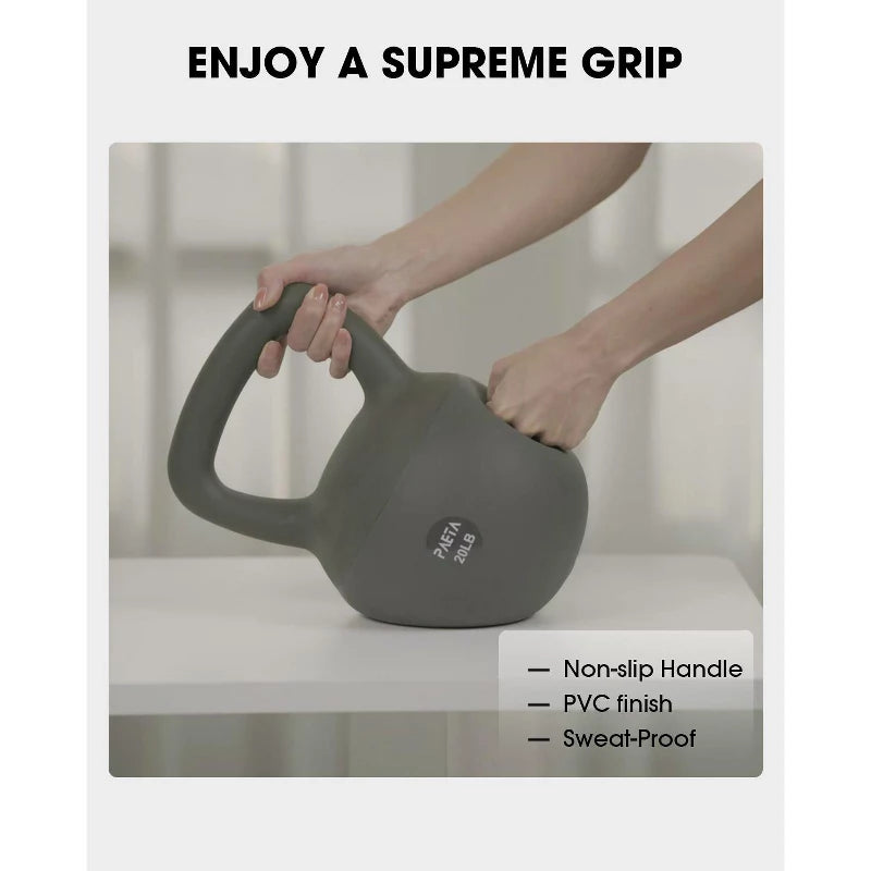 Soft Kettlebell Set 10/15/20lb - Anti-Slip