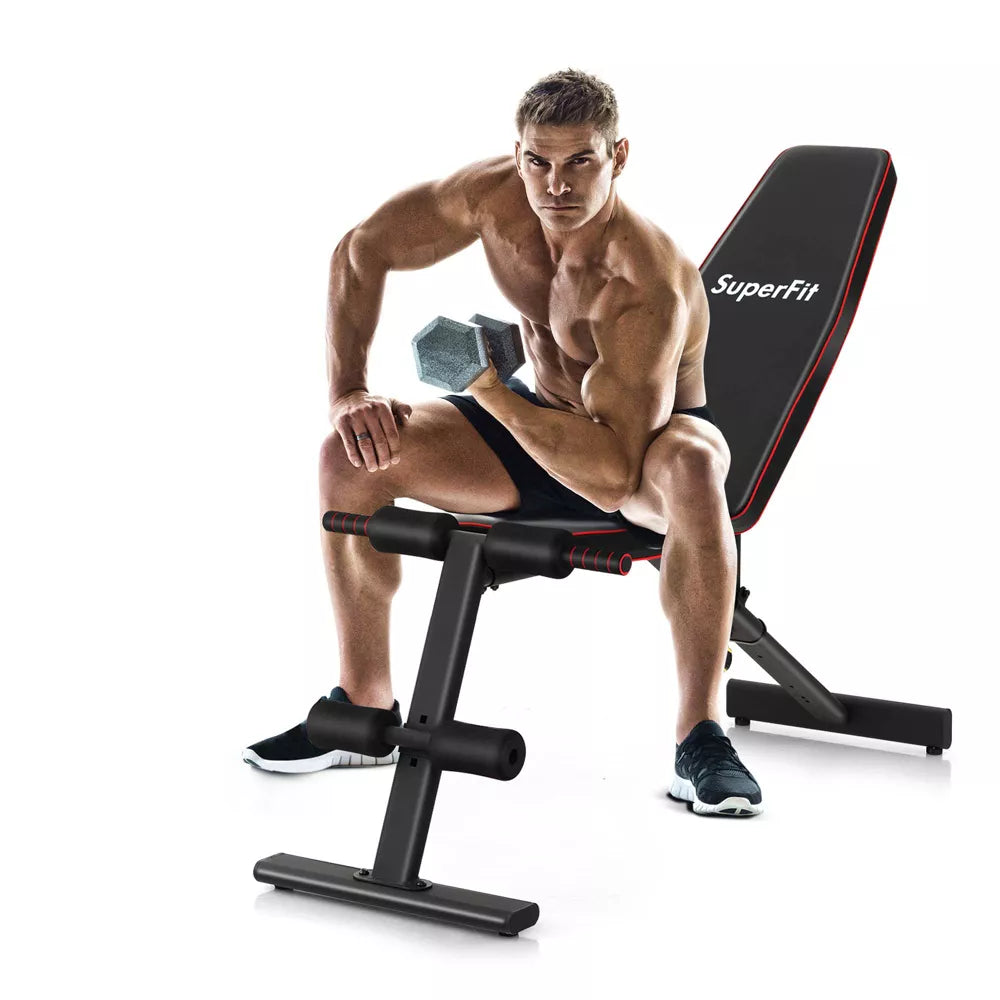 Adjustable Weight Bench - Incline Decline Home Gym