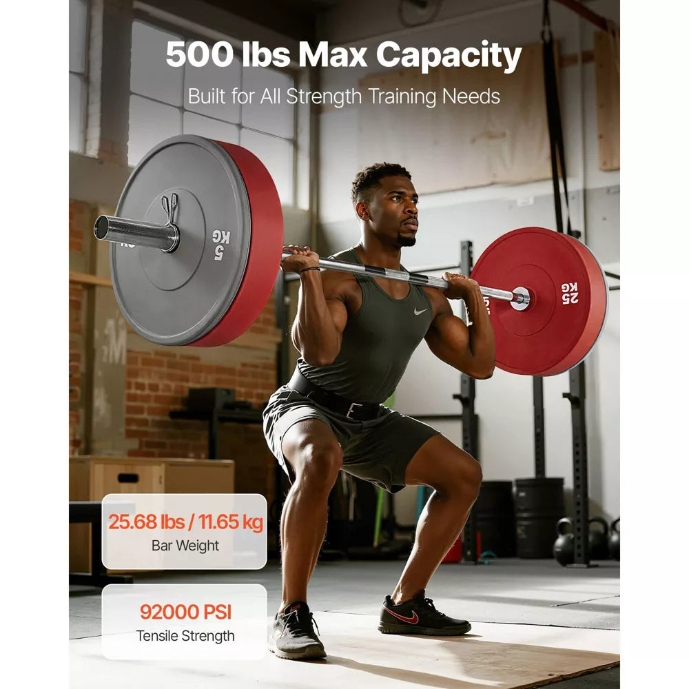 Olympic Barbell 6FT - Rotating Sleeves, 500LB