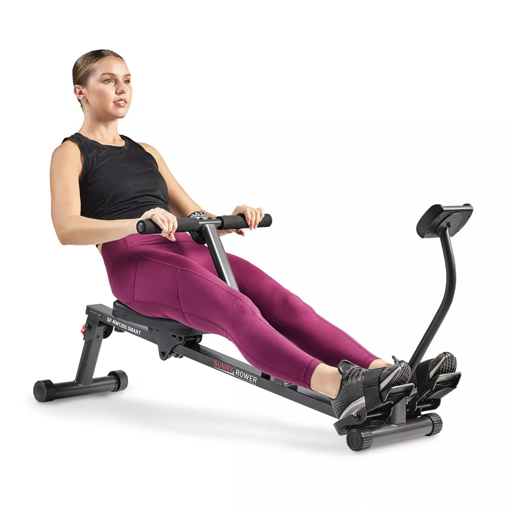 Compact Rowing Machine - 12 Levels, Bluetooth