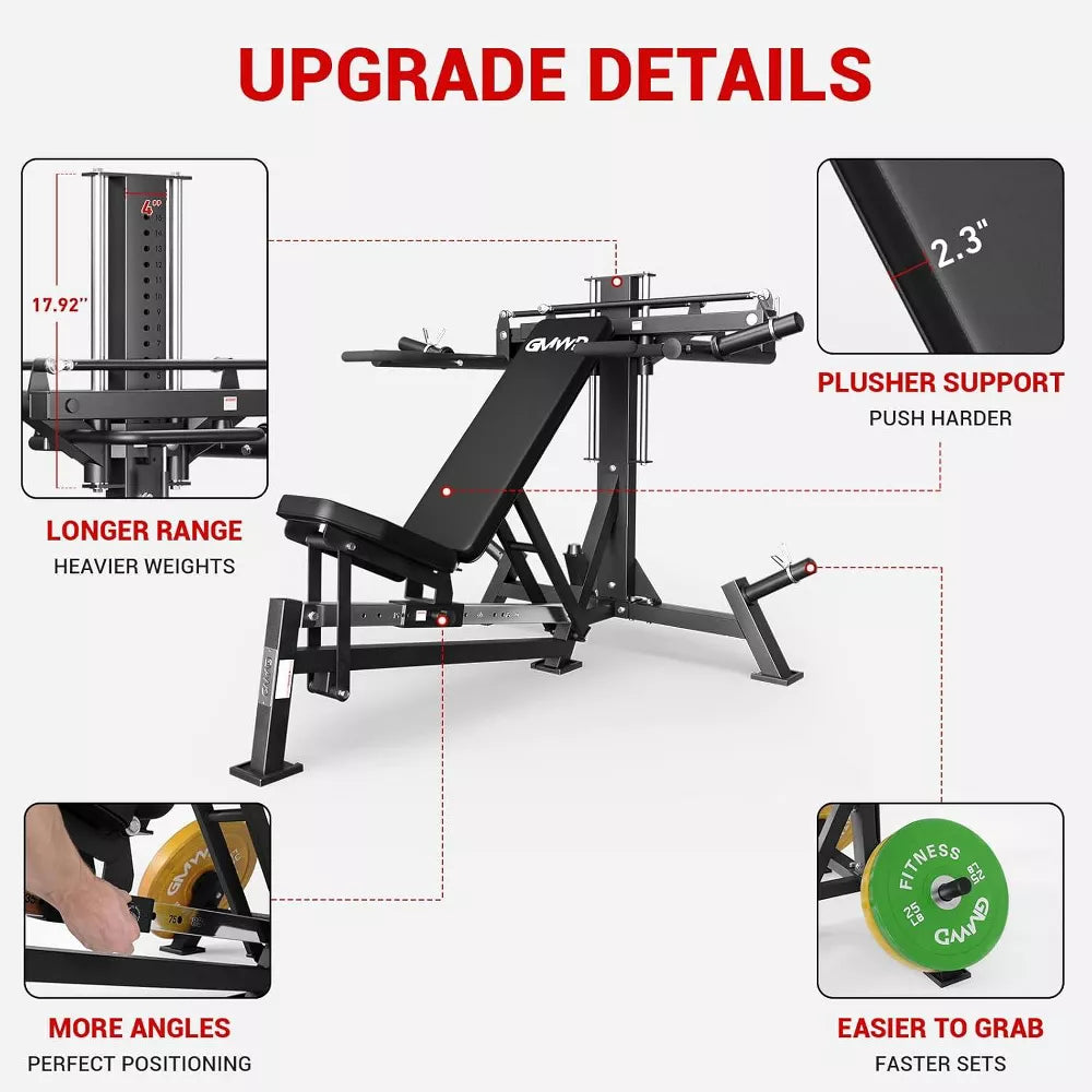 Incline/Decline/Flat Chest Press Machine