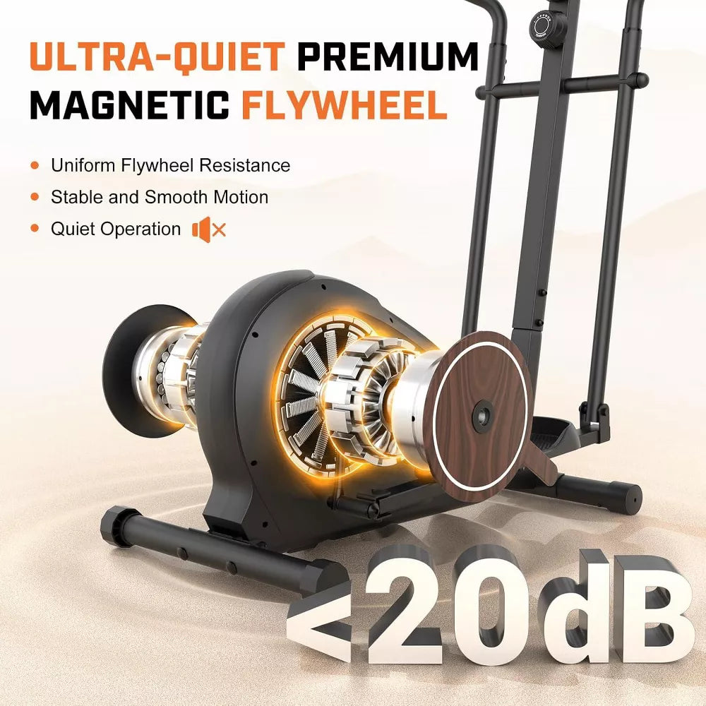 Magnetic Elliptical 500LB - 14 Levels, Silver