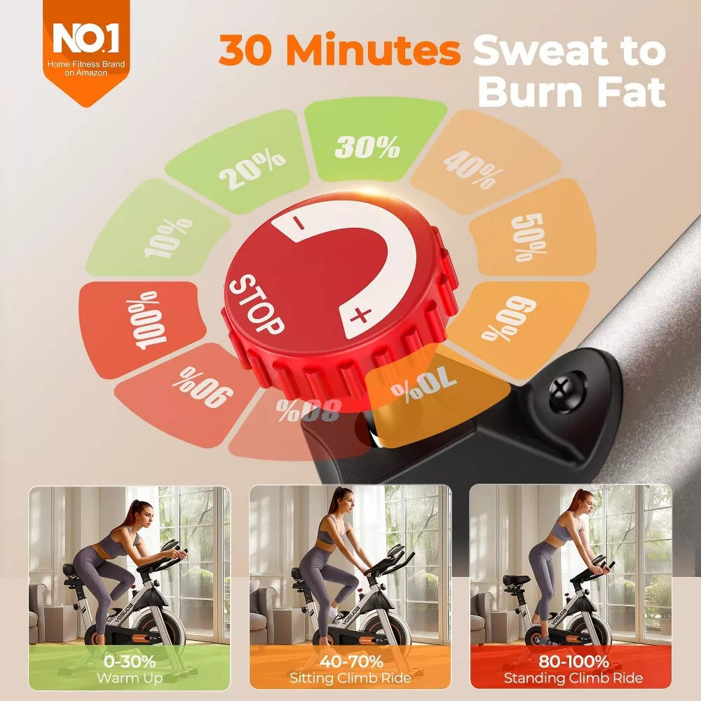 Magnetic Indoor Cycling Bike - App Connected