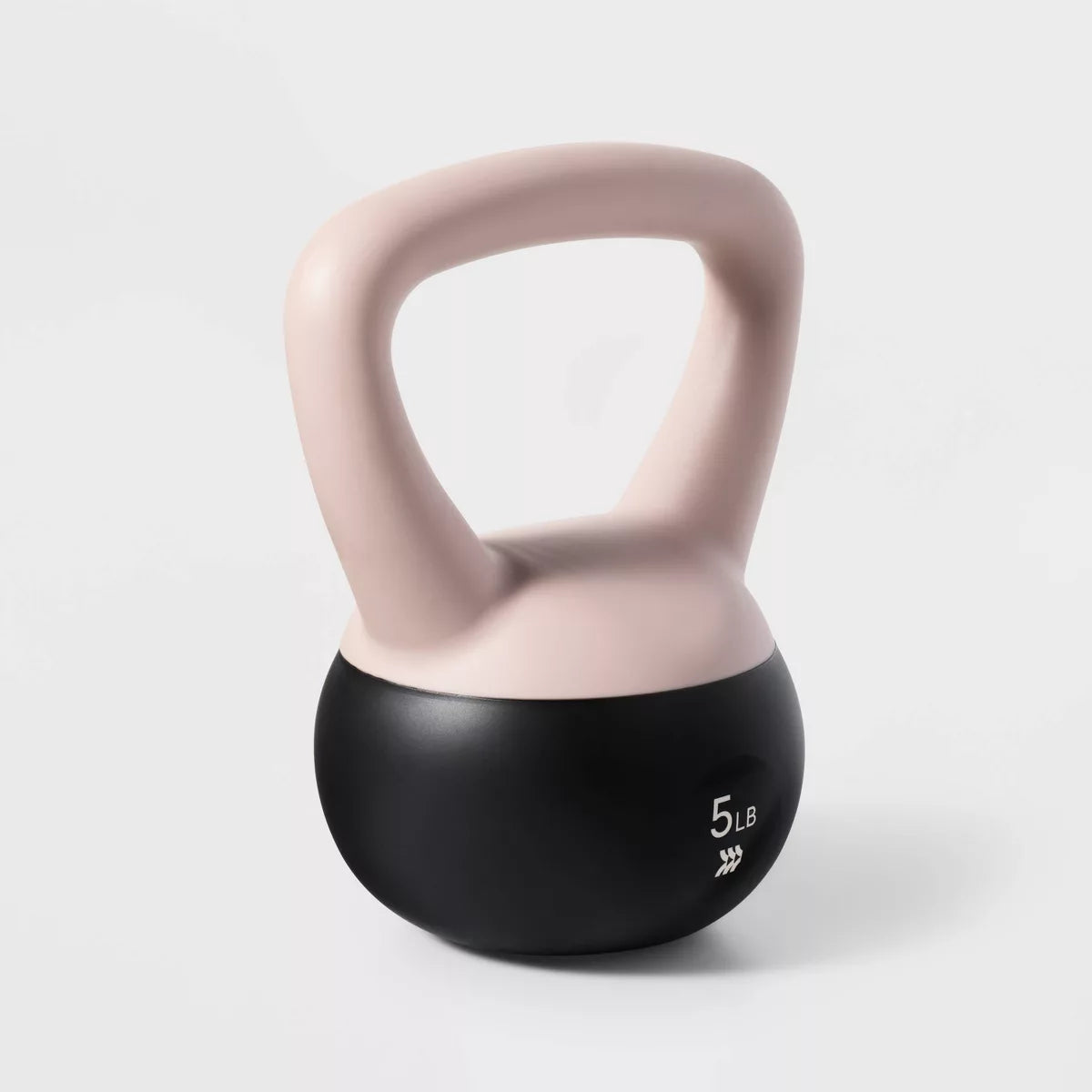10lb soft cream PVC kettlebell sand fill with handle for yoga pilates home gym