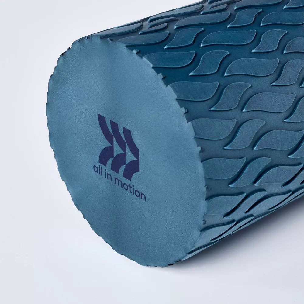 18in Textured Foam Roller - Navy Blue