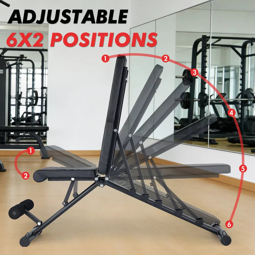 Adjustable Foldable Weight Bench - Heavy Duty